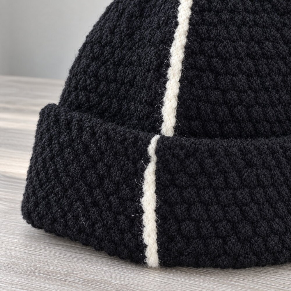 CHANEL CC Cuffed Knit Beanie - Picture 6 of 6